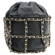 Circa 2020 Drawstring Chain Shoulder Bag Black