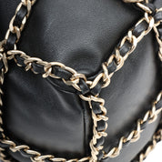 Circa 2020 Drawstring Chain Shoulder Bag Black