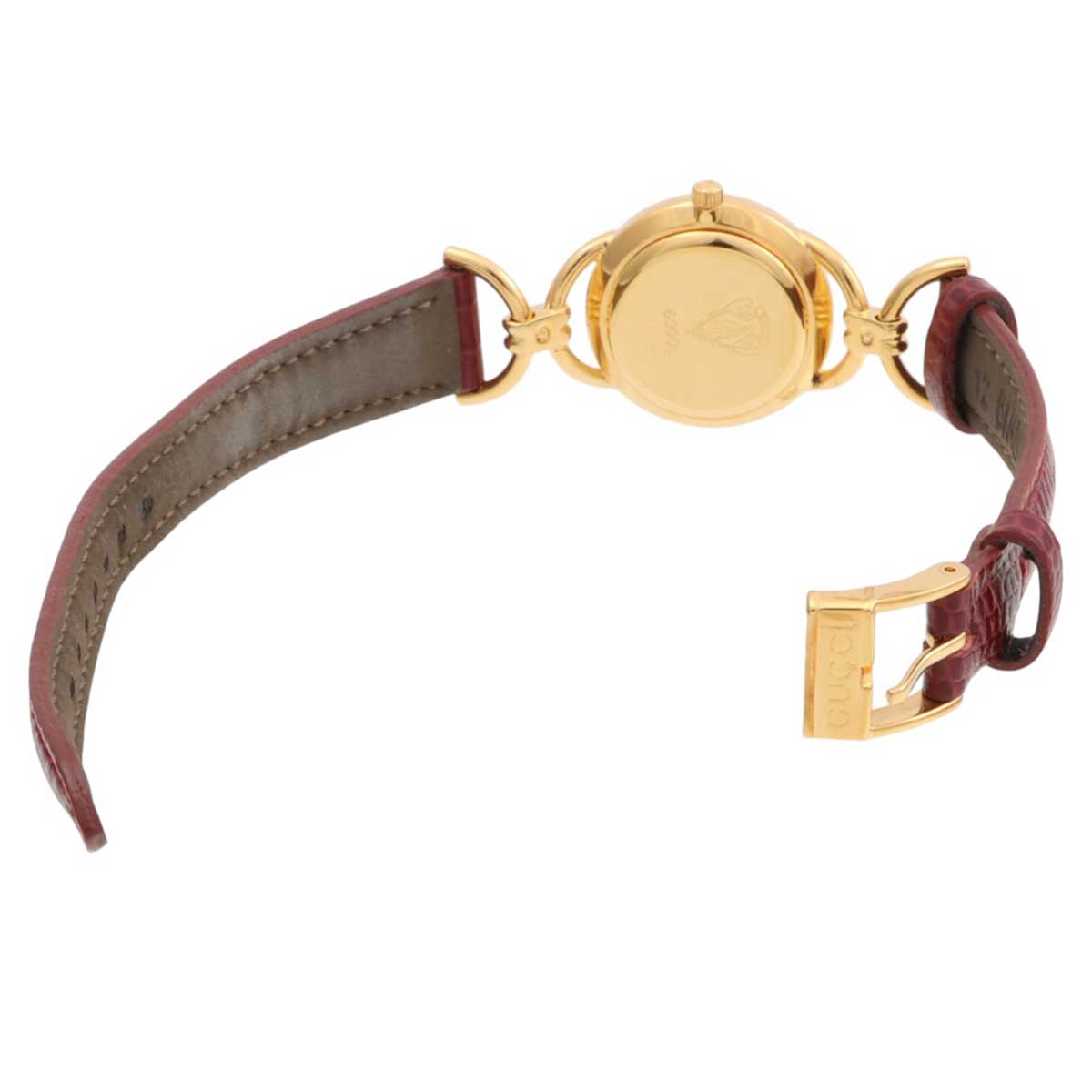 Round Logo Face Watch Quartz Ivory