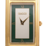 Rectangular Logo Face Watch 2600M Quartz Green
