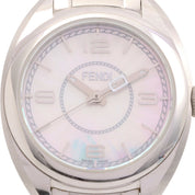 Round Logo Face Watch 21000S White Shell