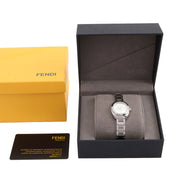 Round Logo Face Watch 21000S White Shell