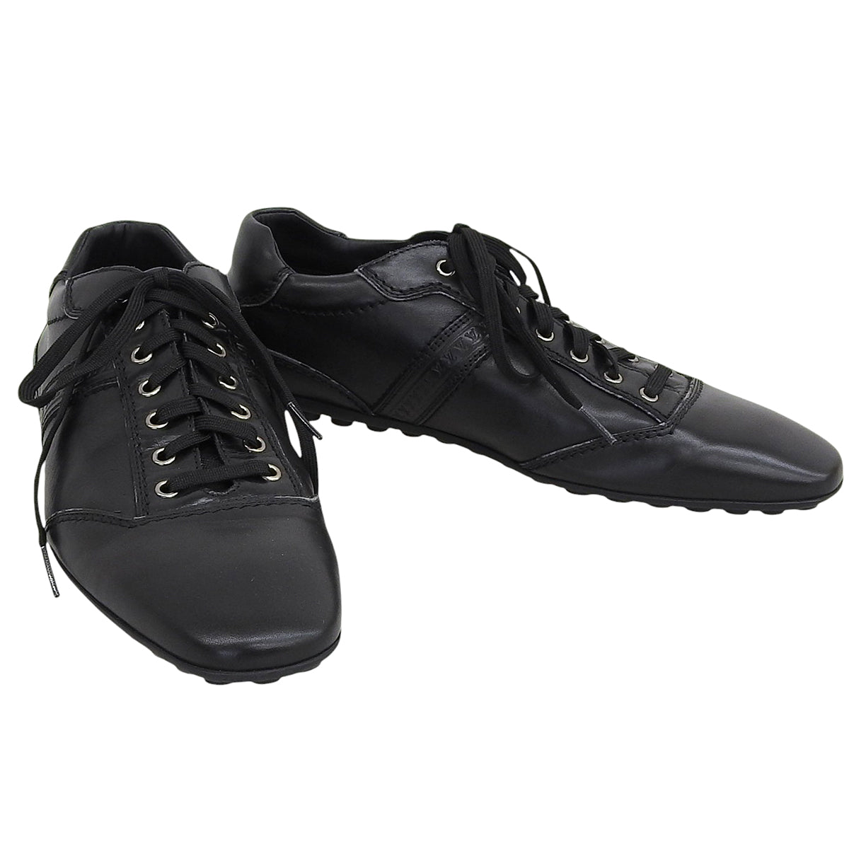 2008年製 レザーロゴエンボススニーカー #6 ブラック