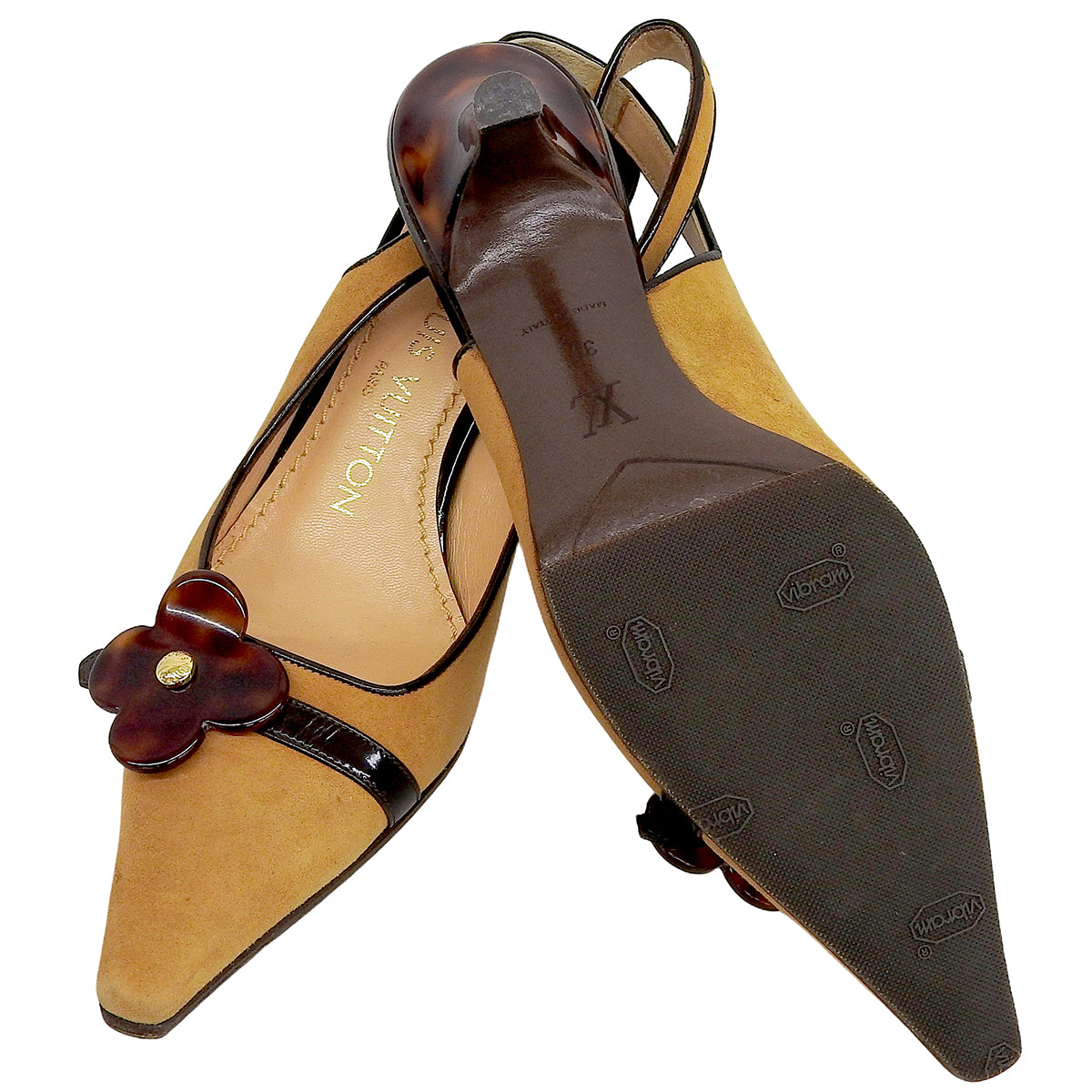 2004 Monogram Flower Pumps #37 Brown
