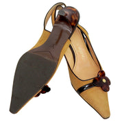 2004 Monogram Flower Pumps #37 Brown
