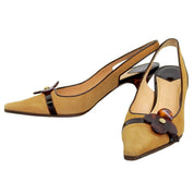 2004 Monogram Flower Pumps #37 Brown