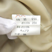 ノバチェックライニングフーデットコート #L ベージュ