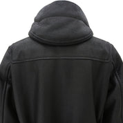 フェイクレザーダッフルコート #M ブラック