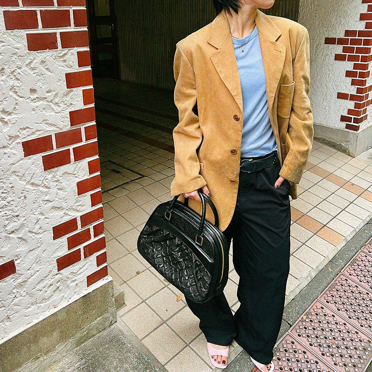 Sheepskin Tailored Jacket #50 Camel