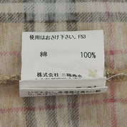 ノバチェックパターンポロシャツ #M ベージュ/マルチ