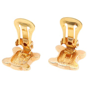 Rhinestone Triomphe Earrings Gold