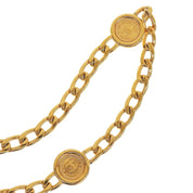 CC Mark Coin Motif Chain Belt Gold