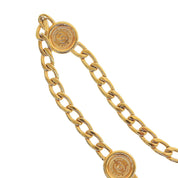 CC Mark Coin Motif Chain Belt Gold