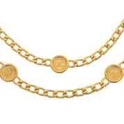 CC Mark Coin Motif Chain Belt Gold