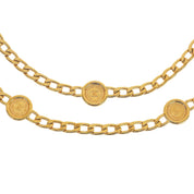 CC Mark Coin Motif Chain Belt Gold