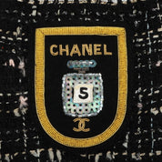 2005 Tweed C-Mark Emblem Patch Long Jacket #40 Black