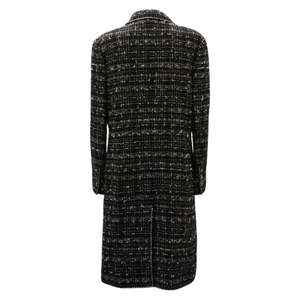 2005 Tweed C-Mark Emblem Patch Long Jacket #40 Black