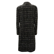 2005 Tweed C-Mark Emblem Patch Long Jacket #40 Black