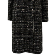 2005 Tweed C-Mark Emblem Patch Long Jacket #40 Black