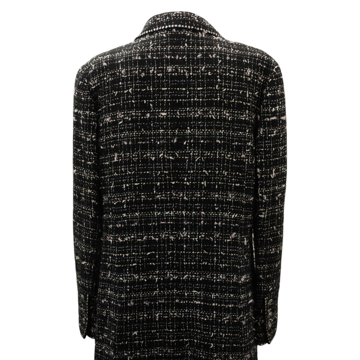 2005 Tweed C-Mark Emblem Patch Long Jacket #40 Black
