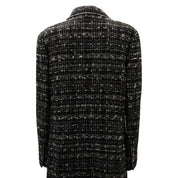 2005 Tweed C-Mark Emblem Patch Long Jacket #40 Black