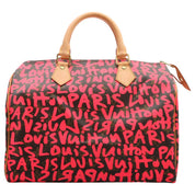 2009 Monogram Graffiti Speedy 30 Brown/Fuchsia