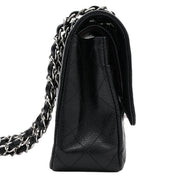 2017 Vintage Caviar Leather Classic Flap Chain Bag 25cm Black