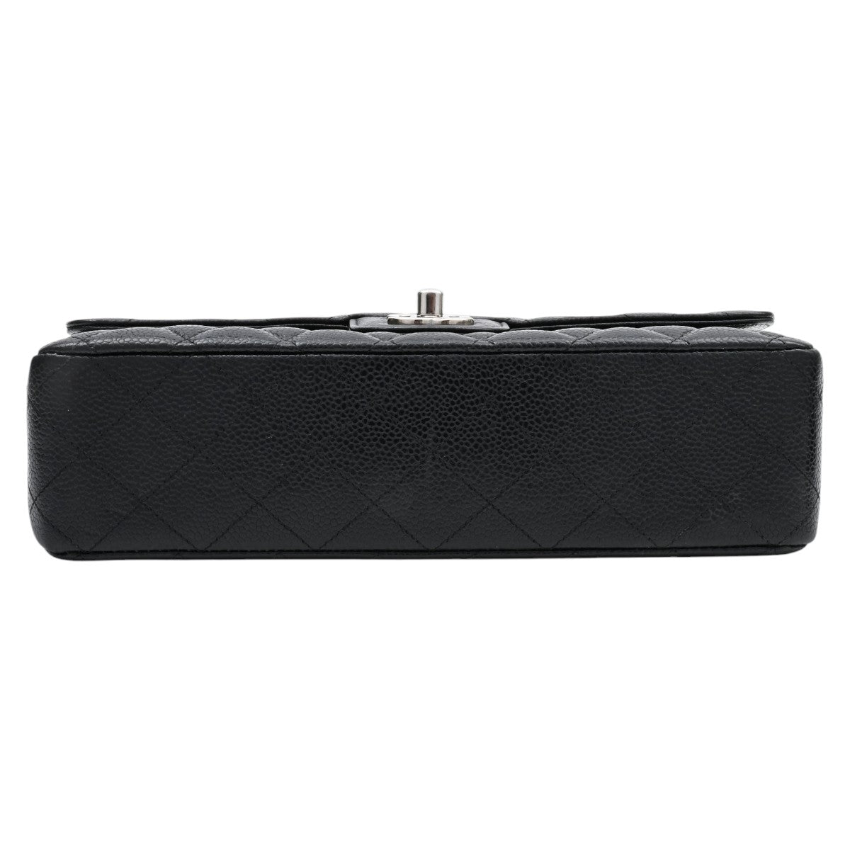 2017 Vintage Caviar Leather Classic Flap Chain Bag 25cm Black