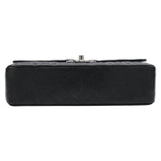 2017 Vintage Caviar Leather Classic Flap Chain Bag 25cm Black