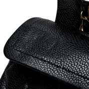 2019 Caviar Skin Classic Flap Chain Bag 25cm Black