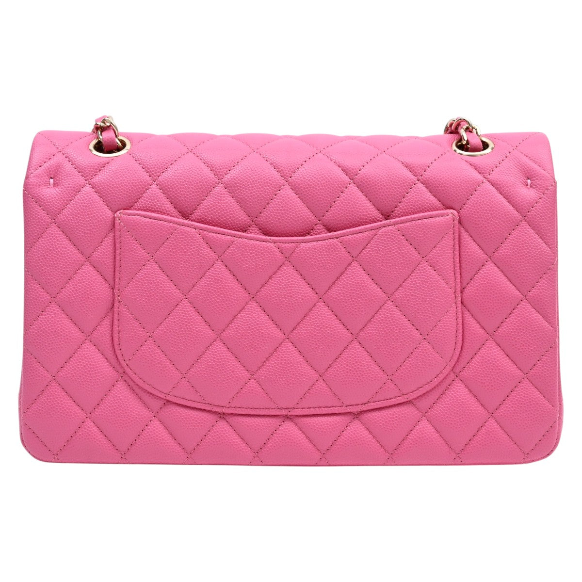 2019-ish Caviar Skin Classic Flap Chain Bag 25cm Pink