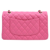 2019-ish Caviar Skin Classic Flap Chain Bag 25cm Pink