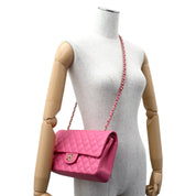 2019-ish Caviar Skin Classic Flap Chain Bag 25cm Pink
