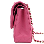 2019-ish Caviar Skin Classic Flap Chain Bag 25cm Pink