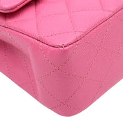 2019-ish Caviar Skin Classic Flap Chain Bag 25cm Pink