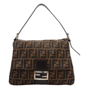 FF ZUCCA Pattern Mamma Bucket Bag Brown