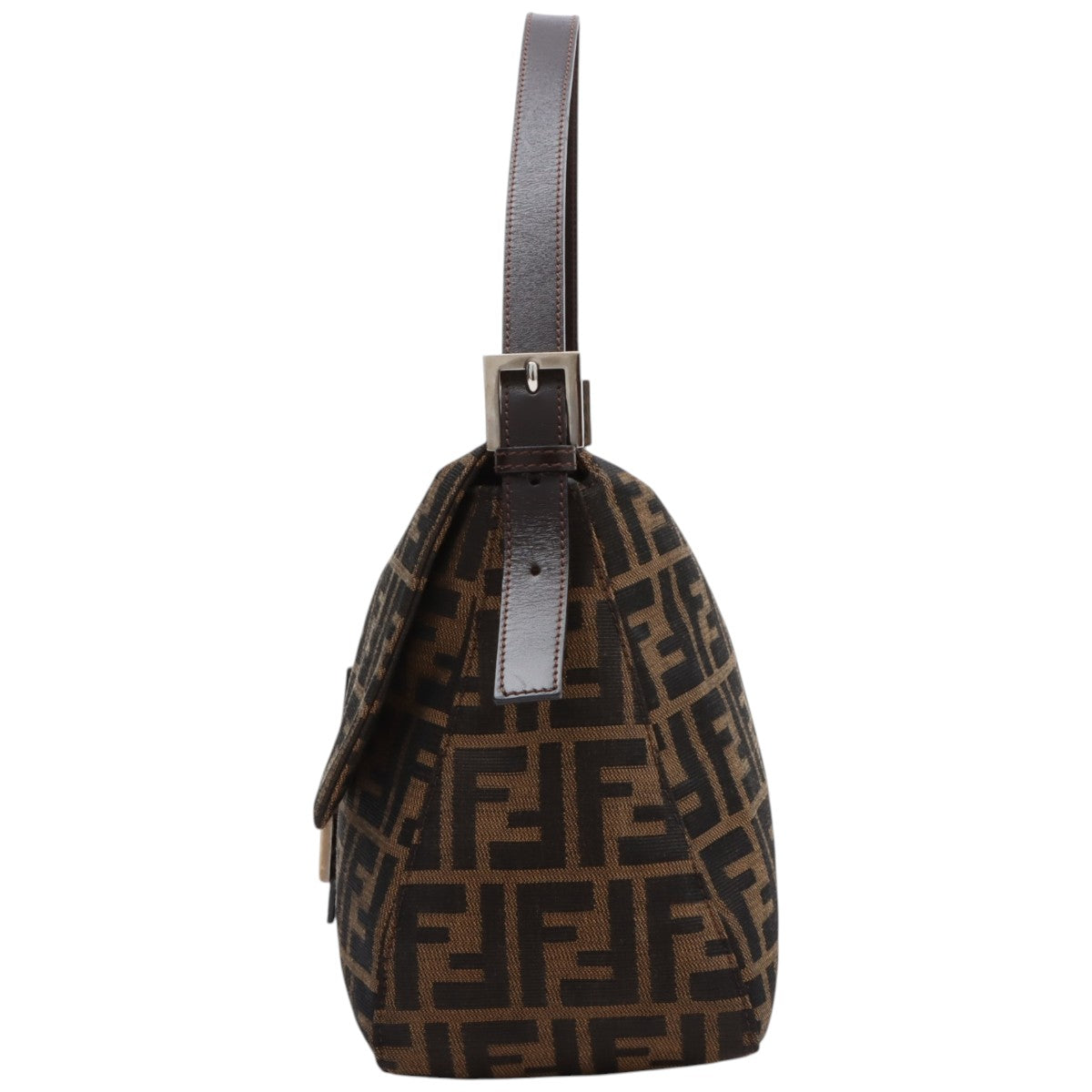 FF ZUCCA Pattern Mamma Bucket Bag Brown