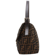 FF ZUCCA Pattern Mamma Bucket Bag Brown