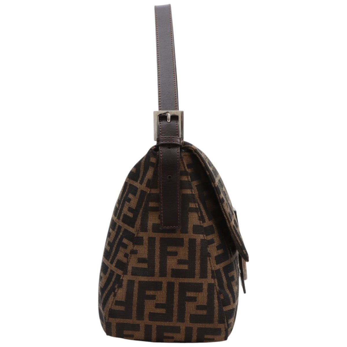 FF ZUCCA Pattern Mamma Bucket Bag Brown