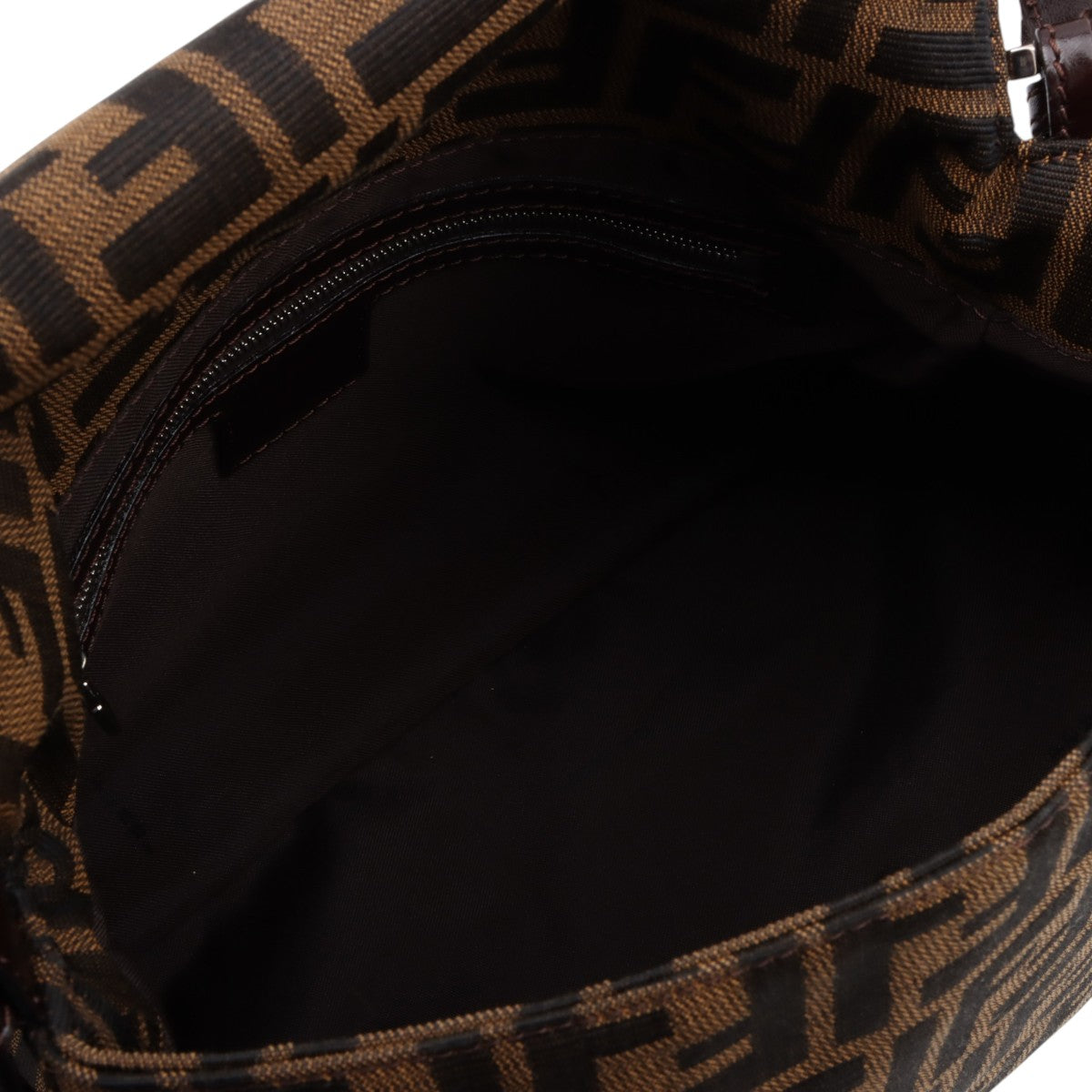 FF ZUCCA Pattern Mamma Bucket Bag Brown