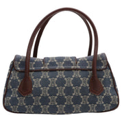Paris Macadam Pattern Handbag Blue/Brown