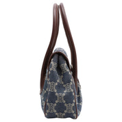 Paris Macadam Pattern Handbag Blue/Brown