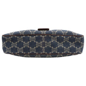 Paris Macadam Pattern Handbag Blue/Brown