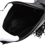 1995-era CC Mark Stitch Tassel Square Bag Black