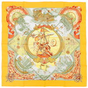 Carré 90 Au-dela des cinq Mers Scarf Orange/Multicolor
