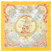 Carré 90 Au-dela des cinq Mers Scarf Orange/Multicolor
