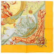 Carré 90 Au-dela des cinq Mers Scarf Orange/Multicolor