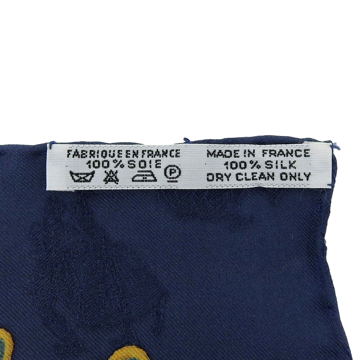 Carré 90 Joies d'Hiver Scarf White/Navy/Multicolor