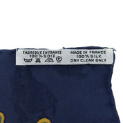 Carré 90 Joies d'Hiver Scarf White/Navy/Multicolor