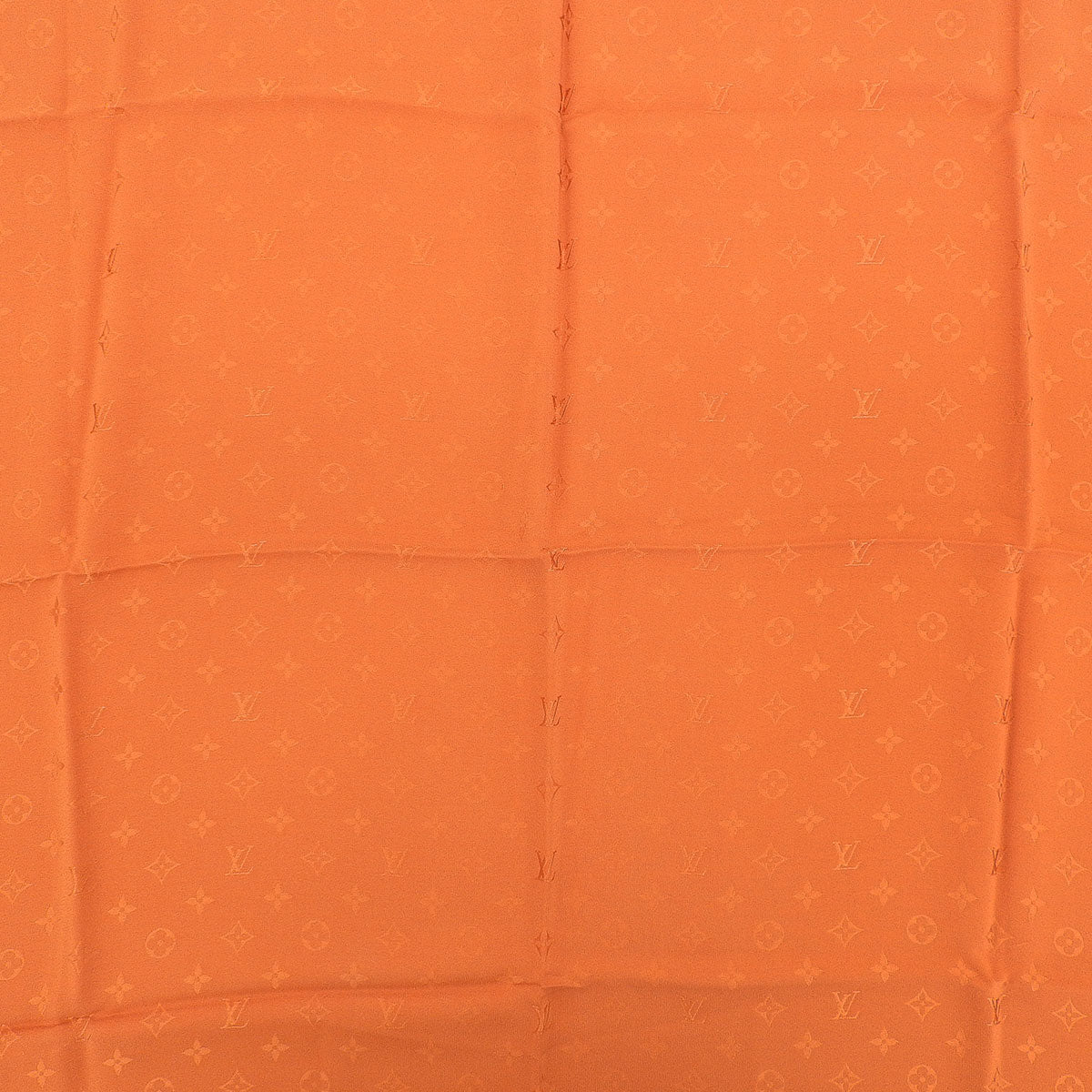 Monogram图案摩纳哥方巾 橙色